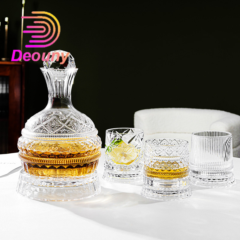Wine Beer The Whiskey - DEOUNY إناء النبيذ الدوار الماسي على