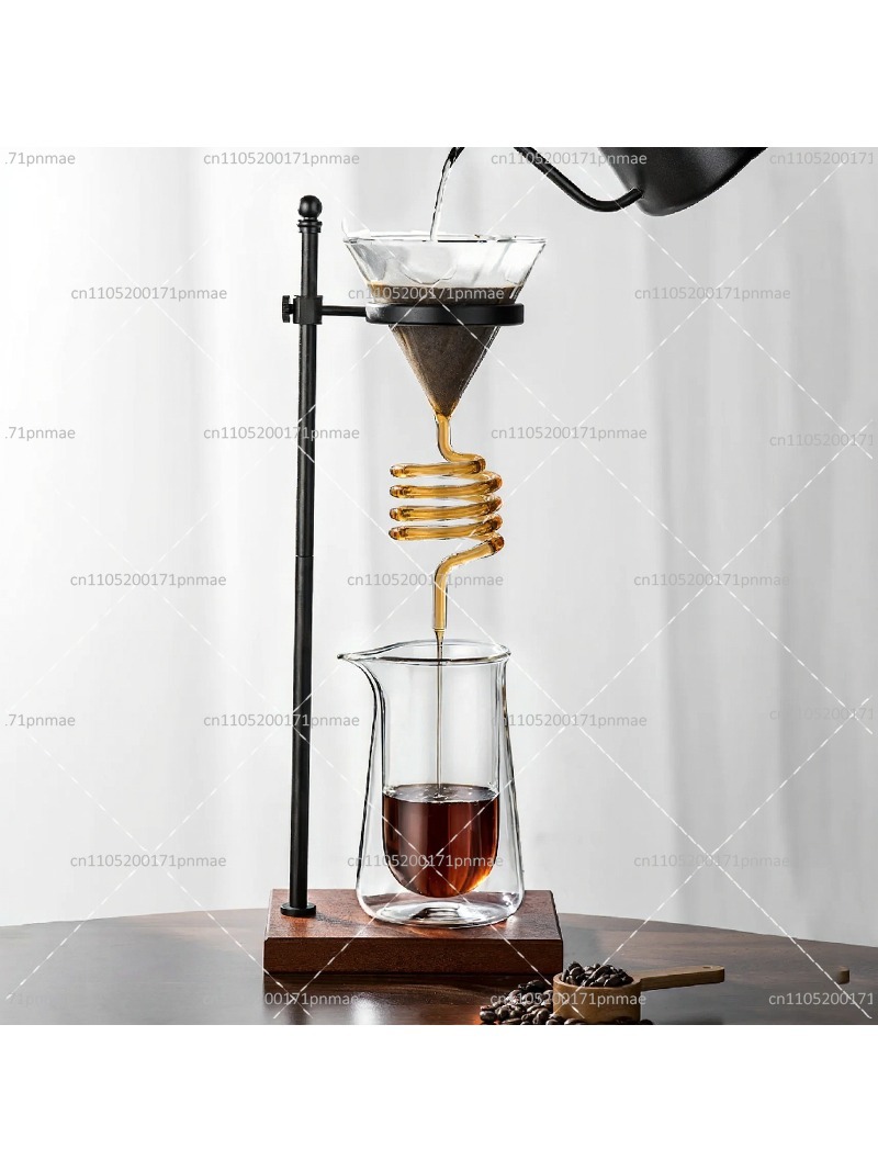 Decanter Aerator Set - طقم تقطير القهوة الزجاجي الحلزوني الأنيق
