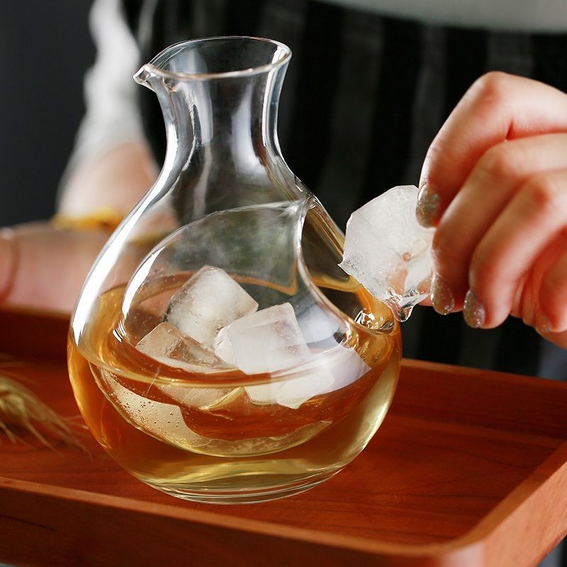 Wine Beer The Whiskey - إبريق زجاجي كريستالي شفاف خالٍ من