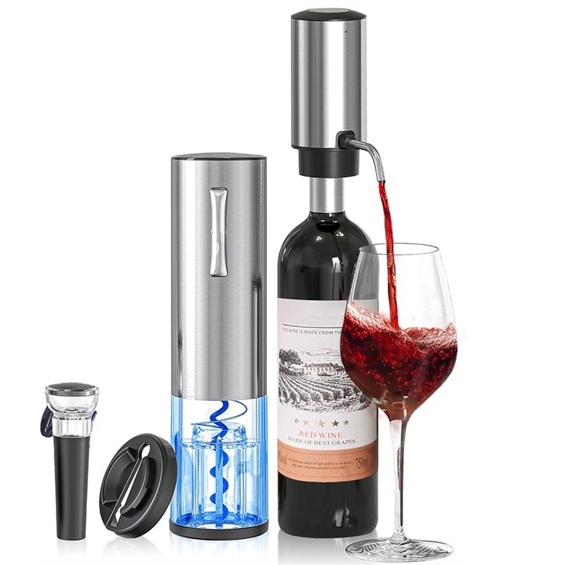 فتاحة نبيذ كهربائية A84G - 4 ف - مراجعة Decanter Aerator Set وسعره