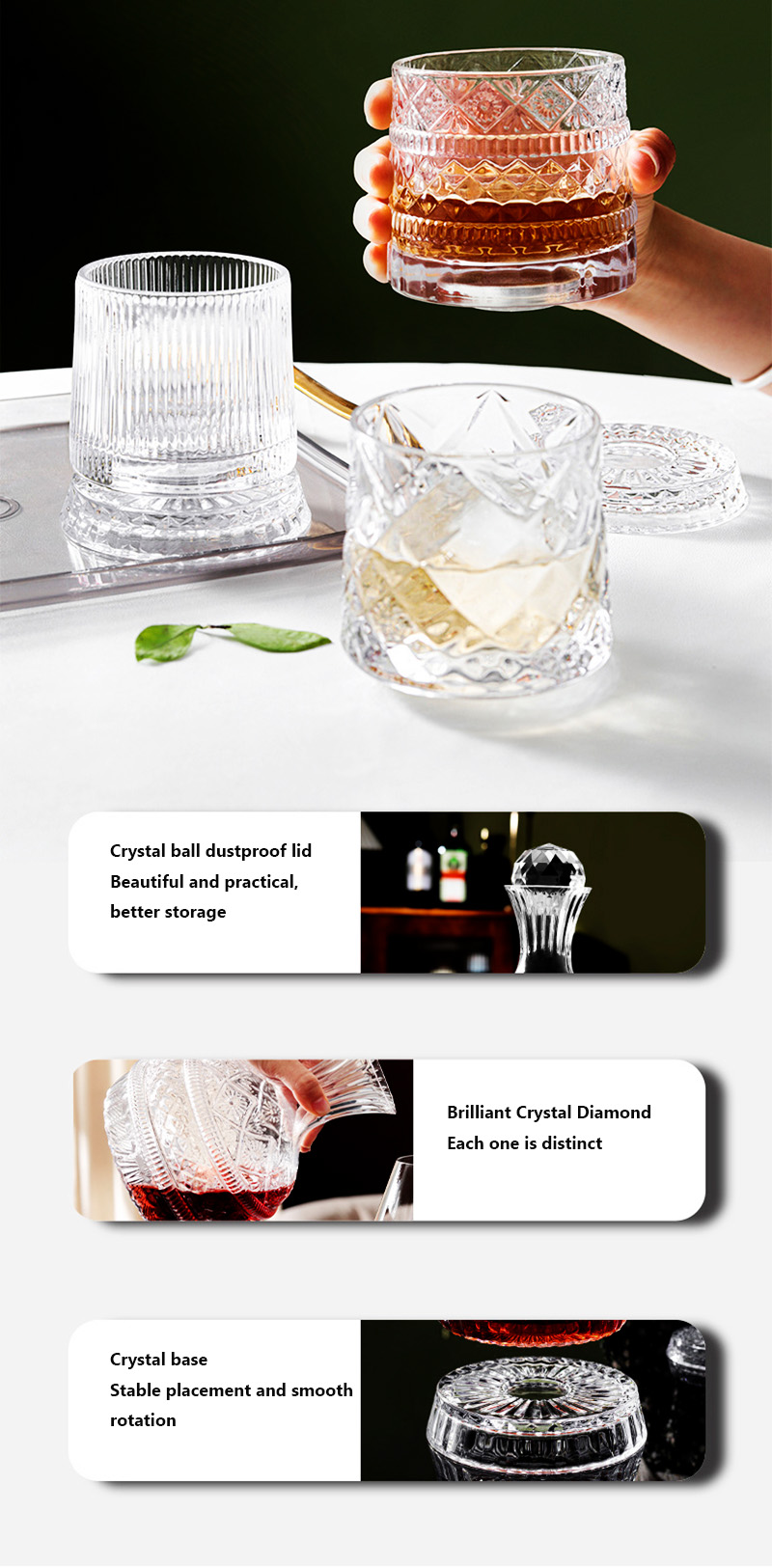DEOUNY إناء النبيذ الدوار الما - مراجعة Wine Beer The Whiskey وسعره
