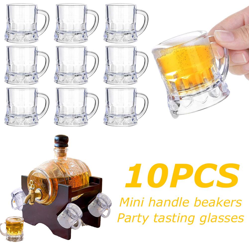 10 قطعة 30 مللي كوب البيرة مقب - مراجعة Beer Mug Handled وسعره