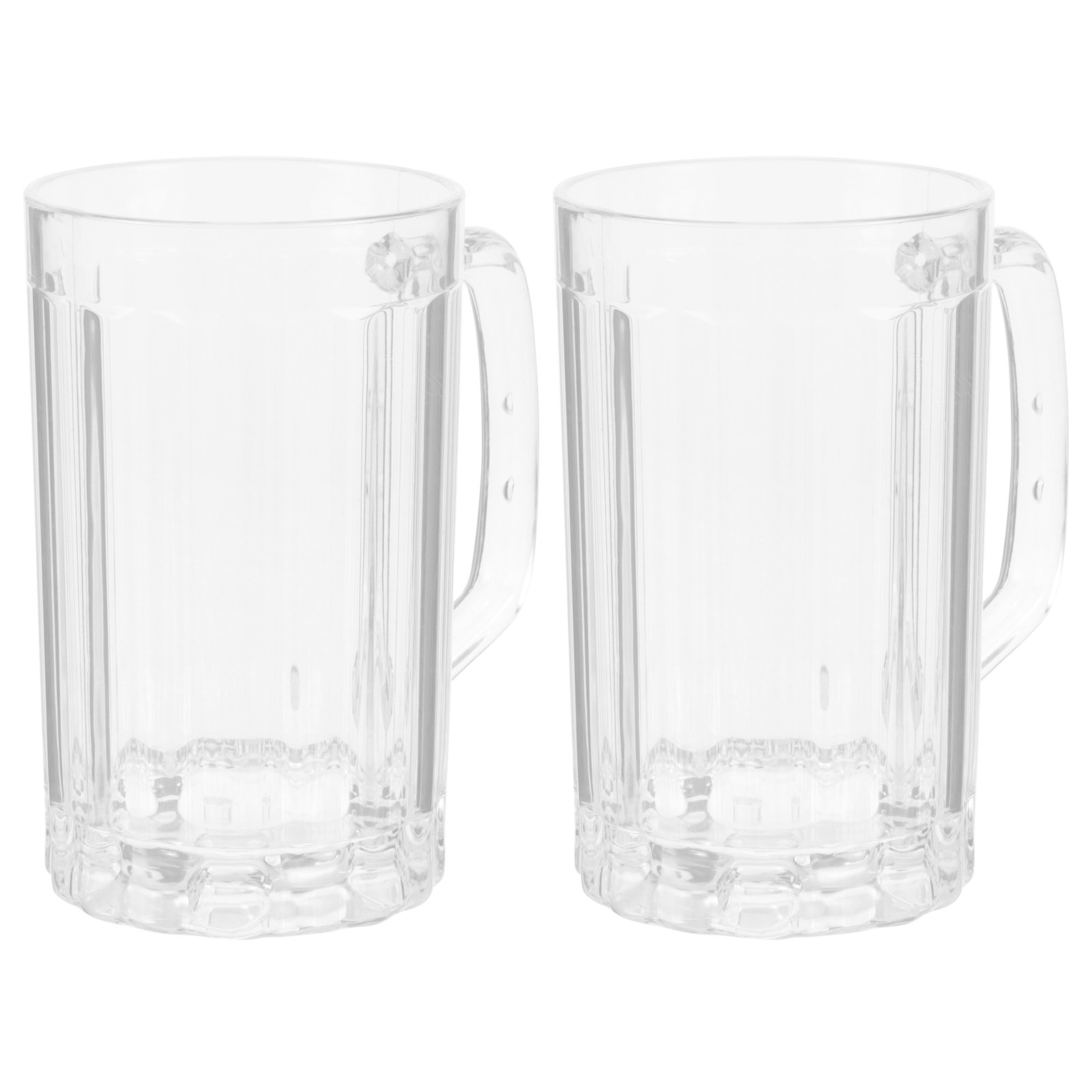 قطعتان من أكواب البيرة البلاست - مراجعة Beer Mug Handled وسعره