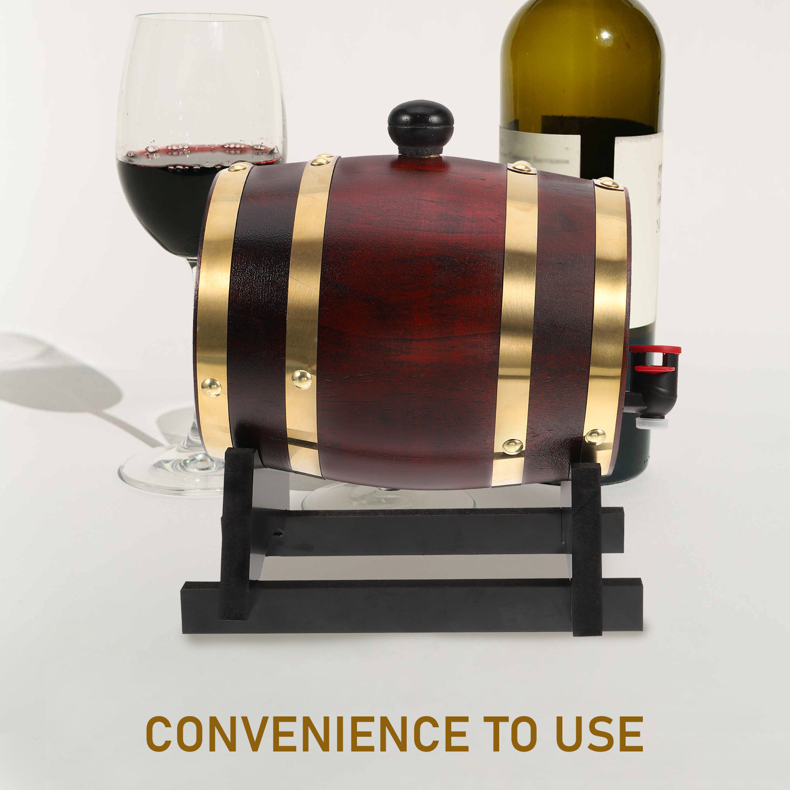 1 مجموعة برميل خشبي للنبيذ سعة - مراجعة Wine Beer The Whiskey وسعره