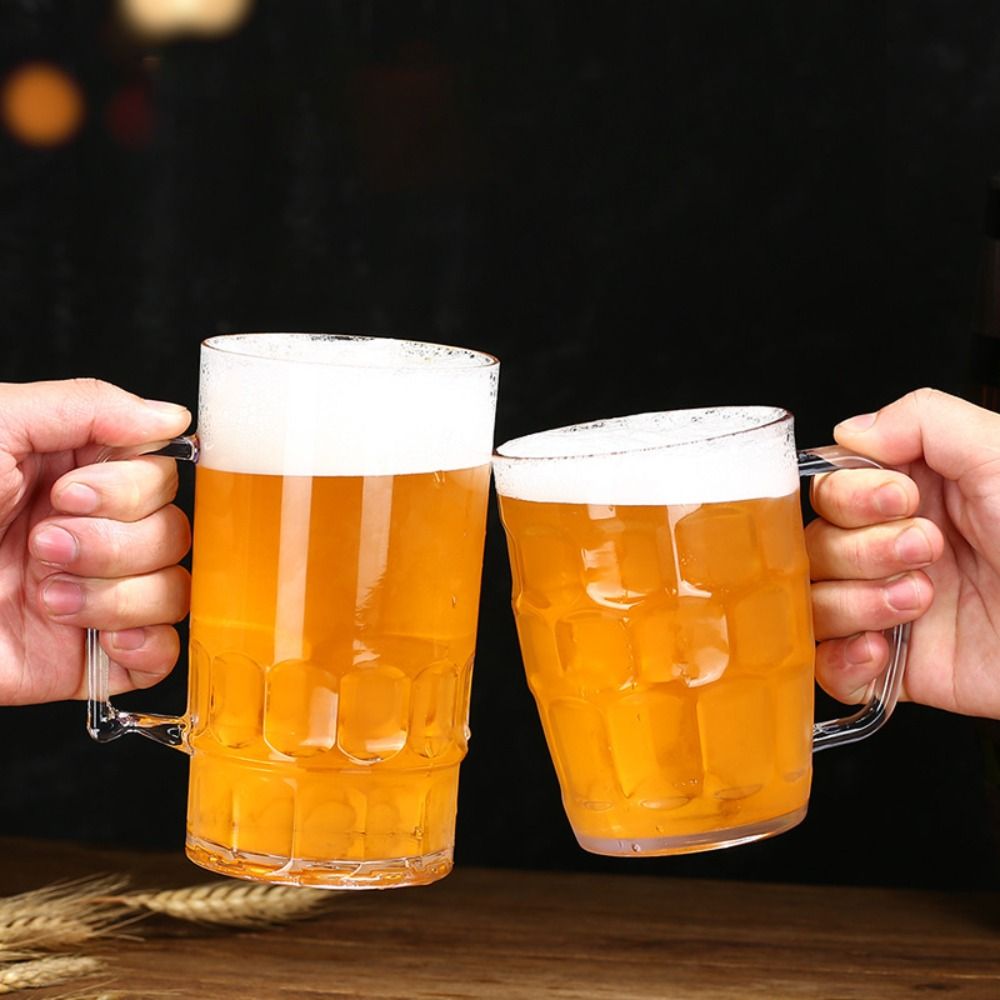 كوب بيرة بلاستيكي شفاف بتصميم  - مراجعة Beer Mug Handled وسعره